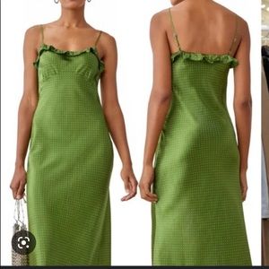 Reformation Aribella Silk Midi Dress